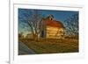 USA, Indiana, Rural Scene of Red Roofed Barn-Rona Schwarz-Framed Photographic Print