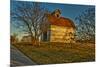 USA, Indiana, Rural Scene of Red Roofed Barn-Rona Schwarz-Mounted Photographic Print