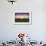 USA, Indiana. Soybean Field and Wind Farm at Sundown-Rona Schwarz-Framed Photographic Print displayed on a wall