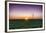 USA, Indiana. Soybean Field and Wind Farm at Sundown-Rona Schwarz-Framed Photographic Print