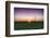 USA, Indiana. Soybean Field and Wind Farm at Sundown-Rona Schwarz-Framed Photographic Print