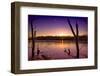 USA, Indiana, the Celery Bog Wetlands in Winter at Sunset-Rona Schwarz-Framed Photographic Print