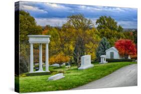USA, Indianapolis, Indiana. Crown Hill Cemetery-Rona Schwarz-Stretched Canvas