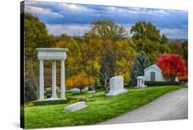 USA, Indianapolis, Indiana. Crown Hill Cemetery-Rona Schwarz-Stretched Canvas