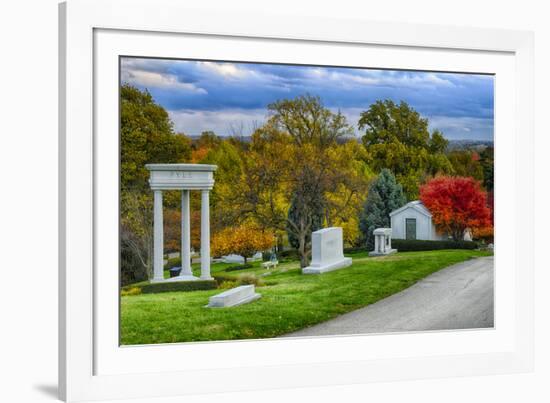 USA, Indianapolis, Indiana. Crown Hill Cemetery-Rona Schwarz-Framed Photographic Print