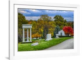 USA, Indianapolis, Indiana. Crown Hill Cemetery-Rona Schwarz-Framed Photographic Print