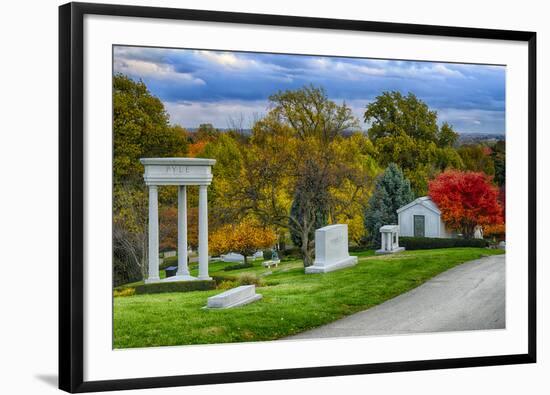 USA, Indianapolis, Indiana. Crown Hill Cemetery-Rona Schwarz-Framed Photographic Print