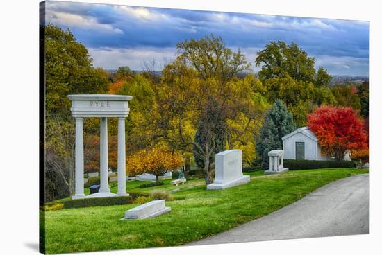 USA, Indianapolis, Indiana. Crown Hill Cemetery-Rona Schwarz-Stretched Canvas