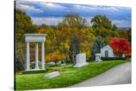 USA, Indianapolis, Indiana. Crown Hill Cemetery-Rona Schwarz-Stretched Canvas