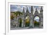 USA, Indianapolis, Indiana. the Entrance Gate to Crown Hill Cemetery-Rona Schwarz-Framed Photographic Print