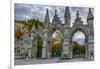 USA, Indianapolis, Indiana. the Entrance Gate to Crown Hill Cemetery-Rona Schwarz-Framed Photographic Print