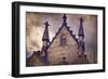 USA, Indianapolis, Indiana. the Gothic Chapel at Crown Hill Cemetery-Rona Schwarz-Framed Photographic Print