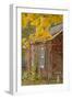 USA, Iowa, Mt Vernon. Brick House in Autumn-Don Grall-Framed Photographic Print