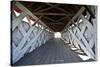 USA, Iowa, St. Charles, Imes Covered Bridge-Bernard Friel-Stretched Canvas