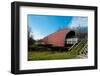 USA, Iowa, Winterset. Cedar Covered Bridge over Cadar Creek-Bernard Friel-Framed Photographic Print