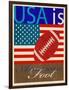 USA Is American Football-Joost Hogervorst-Framed Art Print