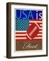 USA Is American Football-Joost Hogervorst-Framed Art Print