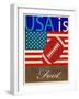 USA Is American Football-Joost Hogervorst-Framed Art Print
