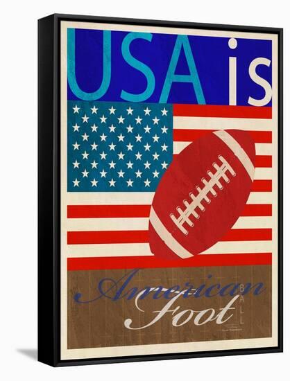 USA Is American Football-Joost Hogervorst-Framed Stretched Canvas