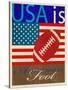 USA Is American Football-Joost Hogervorst-Stretched Canvas