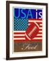 USA Is American Football-Joost Hogervorst-Framed Art Print