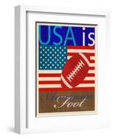 USA Is American Football-Joost Hogervorst-Framed Art Print