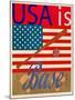 USA Is Baseball-Joost Hogervorst-Mounted Art Print