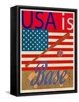 USA Is Baseball-Joost Hogervorst-Framed Stretched Canvas