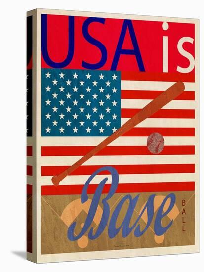 USA Is Baseball-Joost Hogervorst-Stretched Canvas