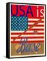 USA Is Baseball-Joost Hogervorst-Framed Stretched Canvas