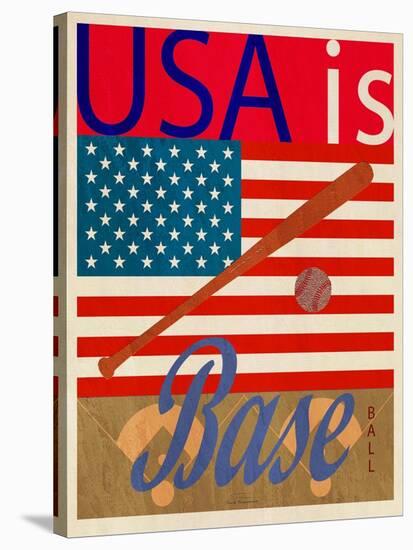 USA Is Baseball-Joost Hogervorst-Stretched Canvas