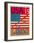 USA Is Baseball-Joost Hogervorst-Framed Art Print