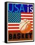USA Is Basketball-Joost Hogervorst-Framed Stretched Canvas