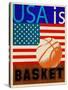 USA Is Basketball-Joost Hogervorst-Stretched Canvas