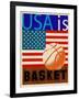 USA Is Basketball-Joost Hogervorst-Framed Art Print