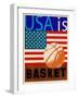 USA Is Basketball-Joost Hogervorst-Framed Art Print