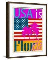 USA Is Florida-Joost Hogervorst-Framed Art Print