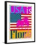 USA Is Florida-Joost Hogervorst-Framed Art Print