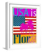USA Is Florida-Joost Hogervorst-Framed Art Print