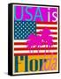 USA Is Florida-Joost Hogervorst-Framed Stretched Canvas