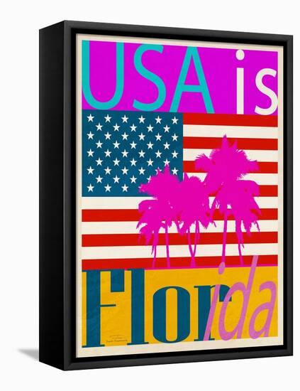 USA Is Florida-Joost Hogervorst-Framed Stretched Canvas