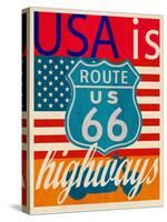 USA Is Highways-Joost Hogervorst-Stretched Canvas