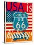 USA Is Highways-Joost Hogervorst-Stretched Canvas