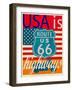 USA Is Highways-Joost Hogervorst-Framed Art Print
