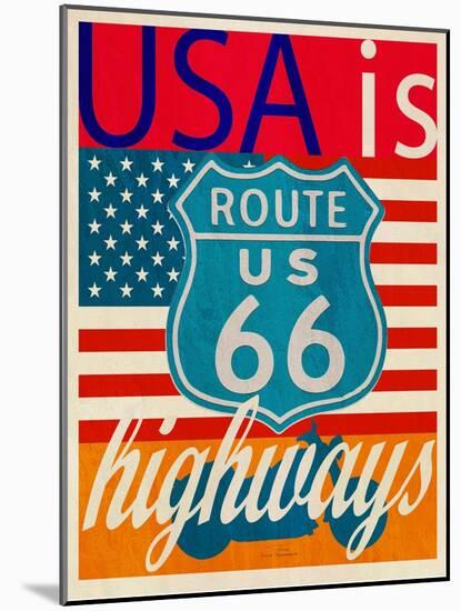 USA Is Highways-Joost Hogervorst-Mounted Art Print