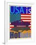 USA Is Hot Rods-Joost Hogervorst-Framed Art Print