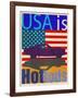 USA Is Hot Rods-Joost Hogervorst-Framed Art Print