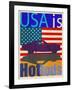 USA Is Hot Rods-Joost Hogervorst-Framed Art Print