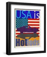 USA Is Hot Rods-Joost Hogervorst-Framed Art Print