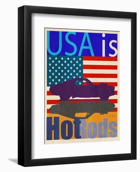 USA Is Hot Rods-Joost Hogervorst-Framed Art Print